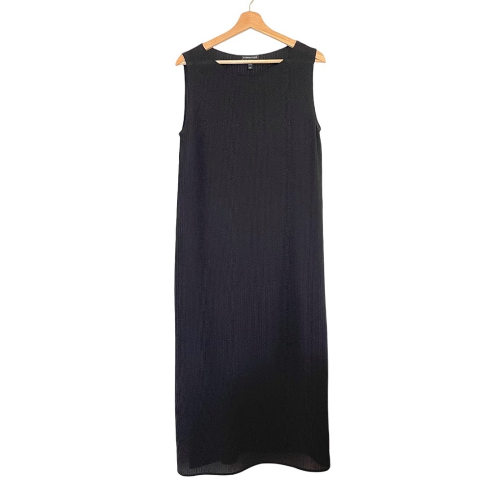 Eileen Fisher Black Midi Dress